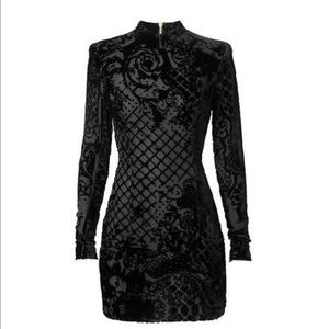 Balmain x H&M Black suede Dress
